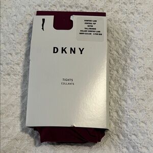 DKNY Women’s Tights - Deep Red (Maroon)